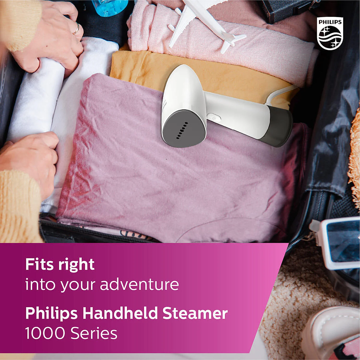 Philips 1000 series Compact Handheld Garment Steamer - STH1010/10 - Image 8